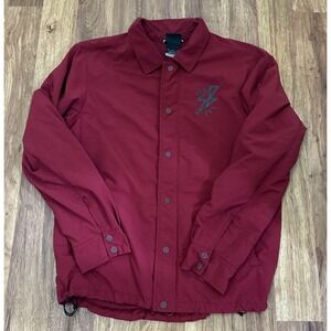 Nike SB Bolt Men's Coaches Jacket Maroon‎ Bolt 823588-677 Size Medium